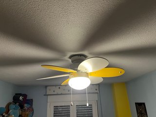 Lámpara Ventilador Techo Flor