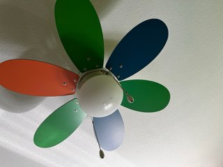 Lámpara Ventilador Techo Flor