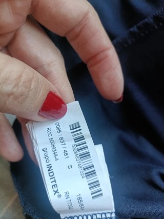 Top asimétrico palabra de honor Zara Talla S