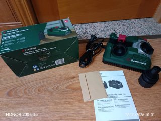 Afilador de brocas Parkside nuevo COMPLETO