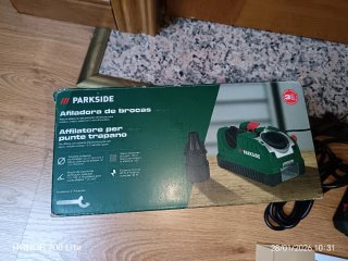 Afilador de brocas Parkside nuevo COMPLETO