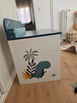 Pupitre infantil/primaria con cajón y estantes