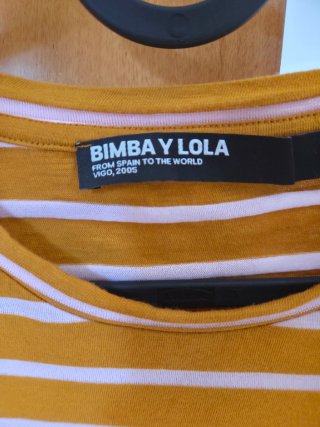 Camiseta Bimba y Lola Talla XS Rayas