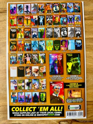 Comics USA The Monster And The Wolf #1 Mark Spears