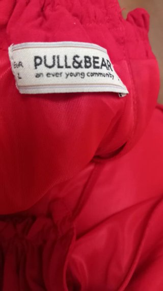 Vestido rojo Pull&Bear talla L