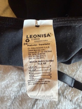 Leonisa Body Negro Tirantes