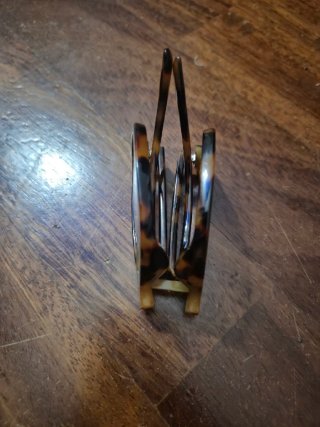 Occhiali Burberry pieghevoli tartarugati