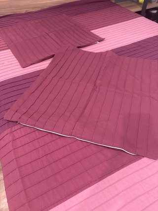 Funda Nórdica 135cm Rosa y Morado mas dos cojines