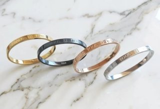 Esclava  Acero Dorado