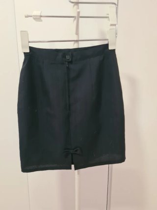 Falda negra Vintage Trevira Años 90 Talla 36