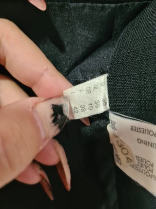 Falda negra Vintage Trevira Años 90 Talla 36