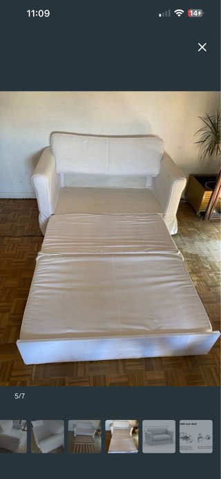 Divano letto bianco Ikea, prezzo negoziabile!!!