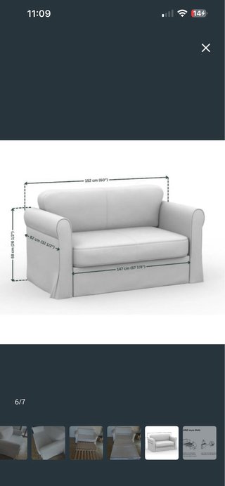 Divano letto bianco Ikea, prezzo negoziabile!!!