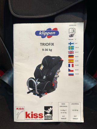 Silla de coche Klippan TRIOFIX