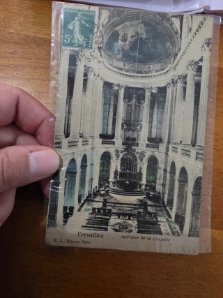 LAST PRICE Cartolina Versailles Interno Cappella 1