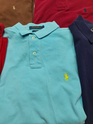 Lote 5 polos Lacoste y Polo Ralph Lauren