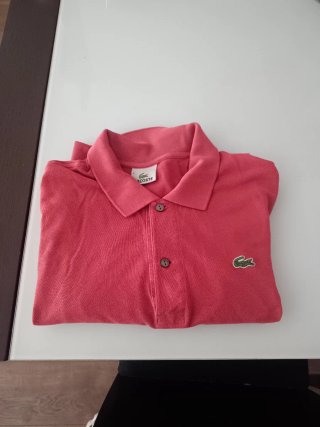 Polo Lacoste fucsia talla 8 original