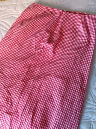 Falda Zara cuadros Vichy roja y blanca