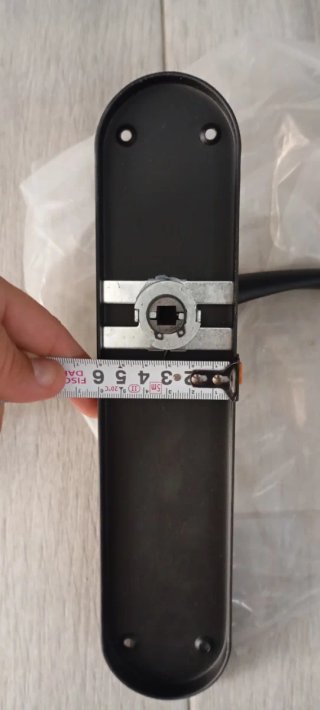 Maneta de puerta negra