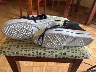 Converse plataforma negras