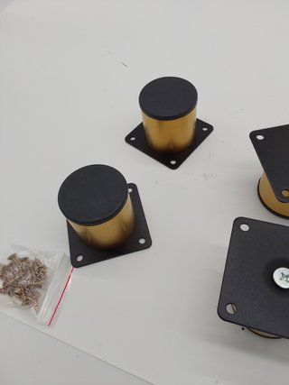4 gambe per mobili in acciaio inossidabile da 5 cm per sedie, tavoli, armadi, scrivanie, divani