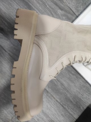 Botas altas beige