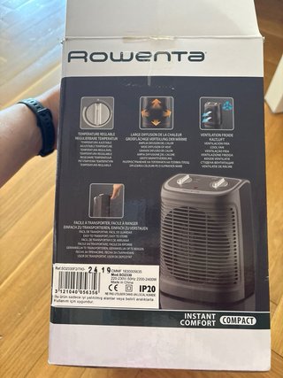 Calefactor Rowenta Portátil