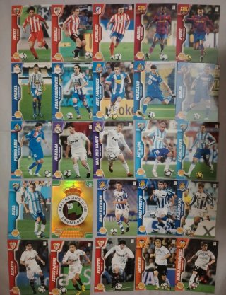 Lote cartas fútbol 2009-2010