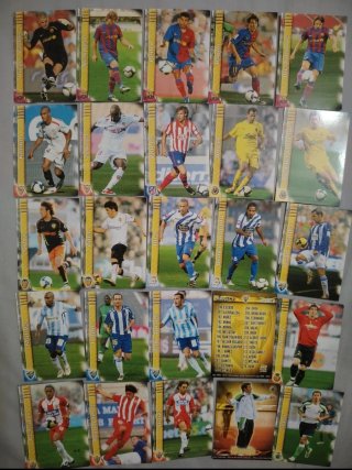 Lote cartas fútbol 2009-2010