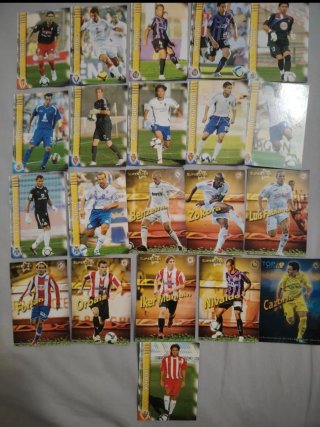 Lote cartas fútbol 2009-2010