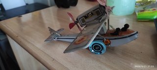 Hidroavión de juguete con hélice - Años 70/80