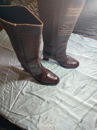 Botas Camperas Piel Marrón Talla 38