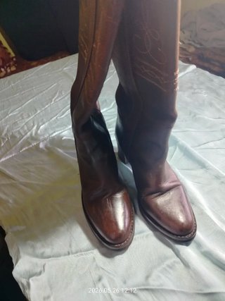 Botas Camperas Piel Marrón Talla 38