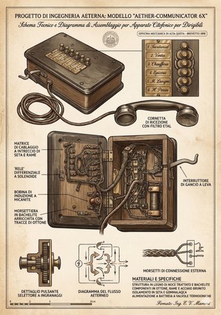 Oggetti Steampunk: Macchina del tempo e citofono