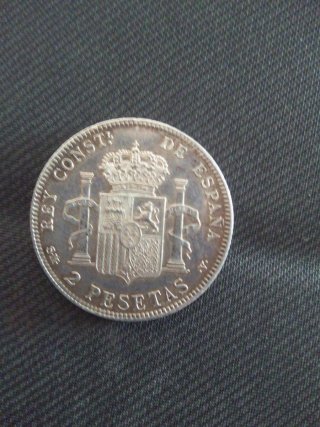 Moneda Plata Alfonso XIII 1905