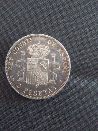 Moneda Plata Alfonso XIII 1905