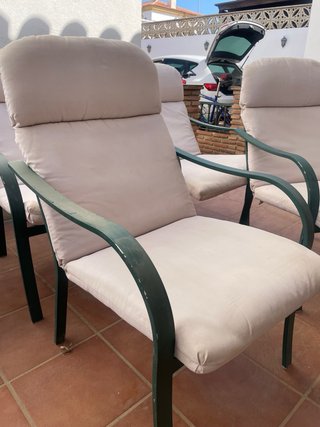 Mesa y 6 Sillas Jardín Aluminio