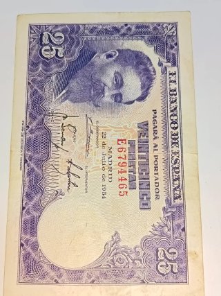 Lote 10 Billetes Antiguos 100 Pesetas España
