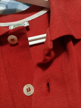 Polo Lacoste Talla L Rojo