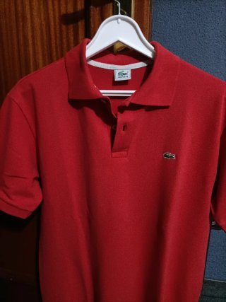 Polo Lacoste Talla L Rojo