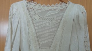 Vestido romántico blanco encaje