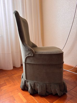 Pareja Sillas Descalzadoras Vintage Terciopelo Ver