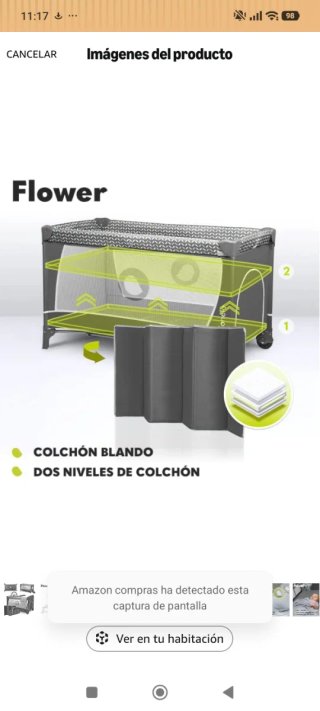 Cuna de viaje Lionelo Flower