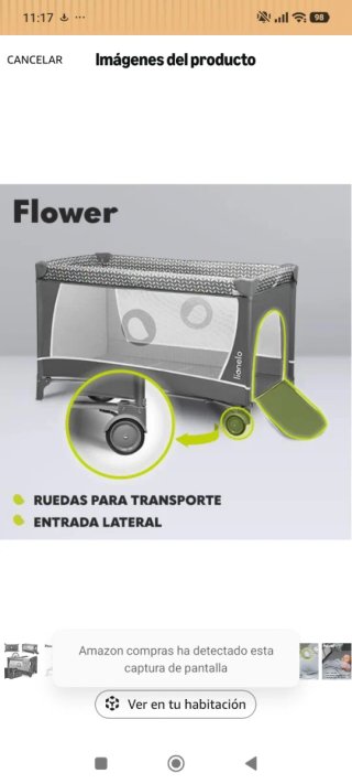 Cuna de viaje Lionelo Flower