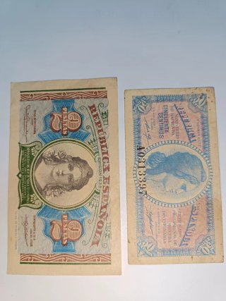 Lote 9 Billetes Antiguas Pesetas