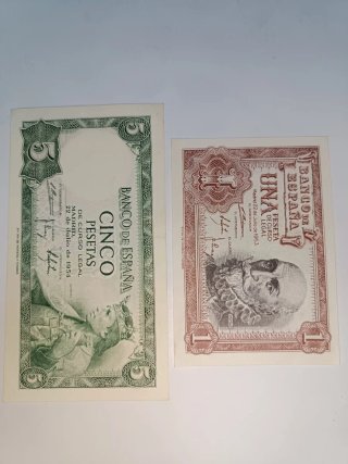 Lote 9 Billetes Antiguas Pesetas