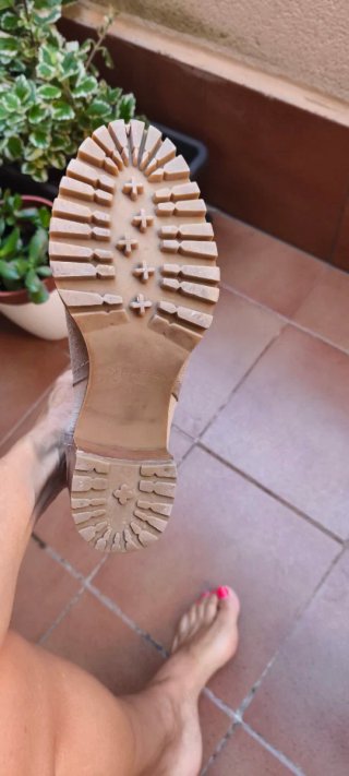 Botín serraje beige/gris Sommits