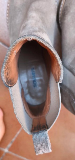 Botín serraje beige/gris Sommits