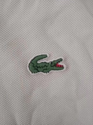 Polo Lacoste Talla 7 Rosa Pálido original