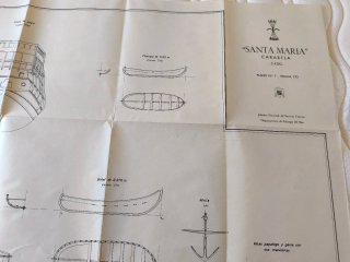 Plano Santa María Carabela 1480